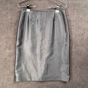 Calvin Klein Pencil Skirt Sz 4 Gray Business Career Office Wear